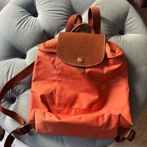 Longchamp Backpack with Brown Accents